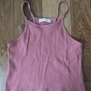 pink halter top tank top
